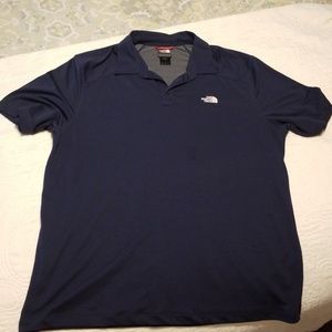 North Face Navy Polo XL